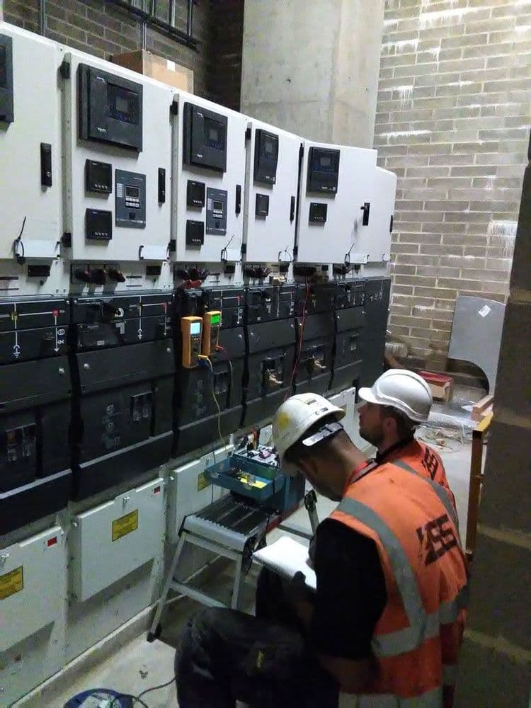 Commissioning services in progress