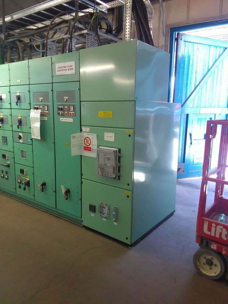 Switchgear retrofit in progress